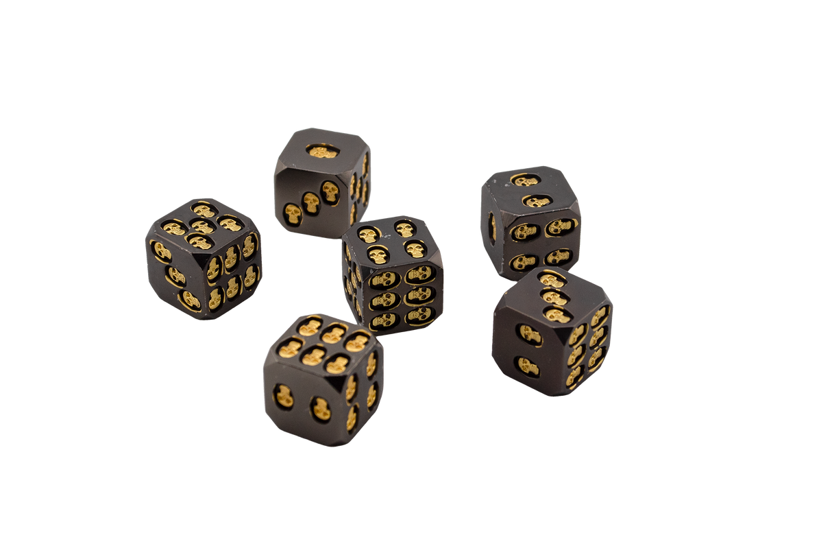 Skull Engraved D6 Dice Set