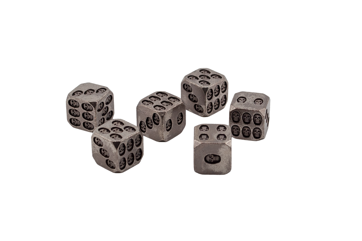 Skull Engraved D6 Dice Set