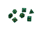 Green Malachite Gemstone Dice Set