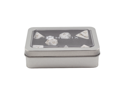 White Howlite Gemstone Dice Set