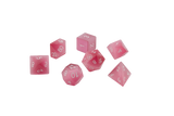 Pink Cat's Eye Gemstone Dice Set