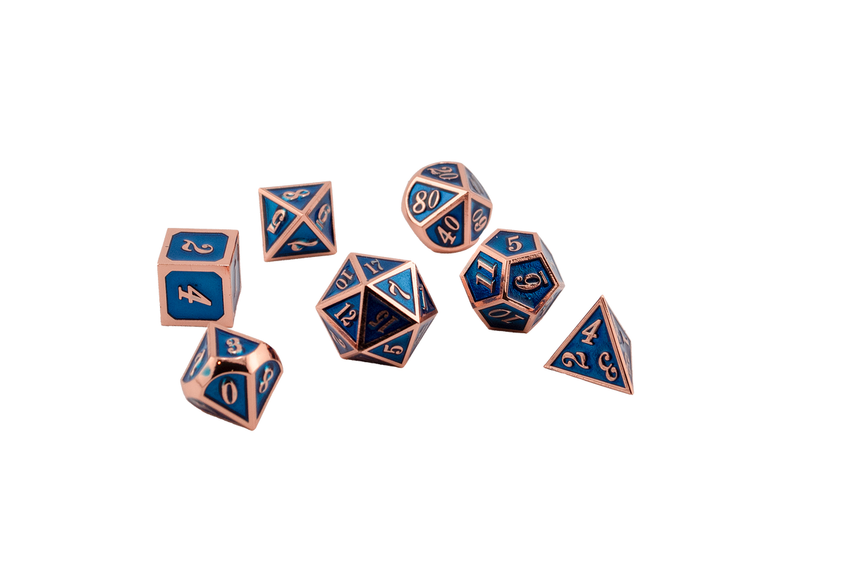 Lapis Gold Dice Set