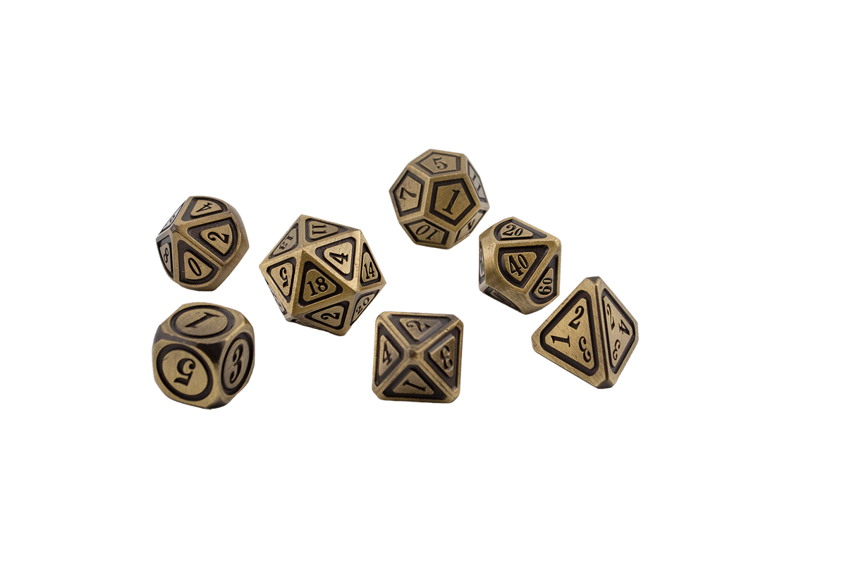 Vintage Mechanica Dice Set