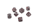 Metallic Crimson Dice Set