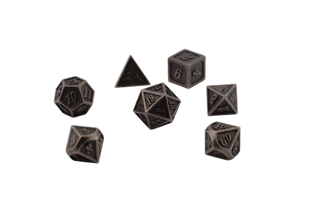 Ancient Metal Dice Set