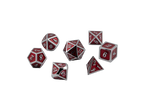 Ruby Metal Dice Set