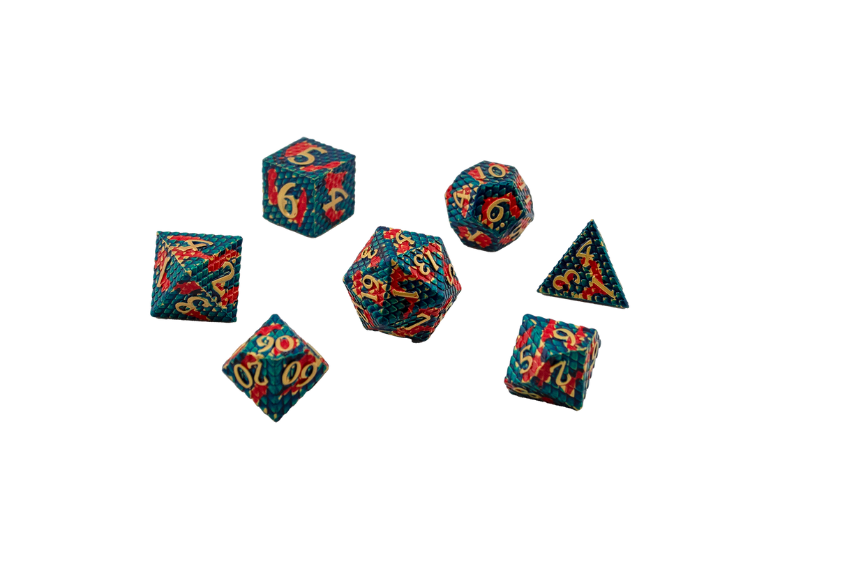 Dragon Scale Multicolored Dice Set